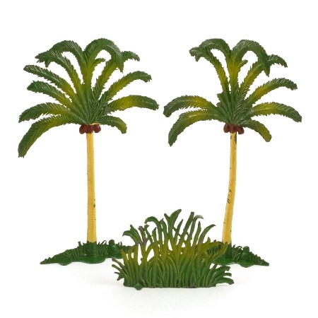Taylor and Barrett Coconut Palms x 2 with Bush