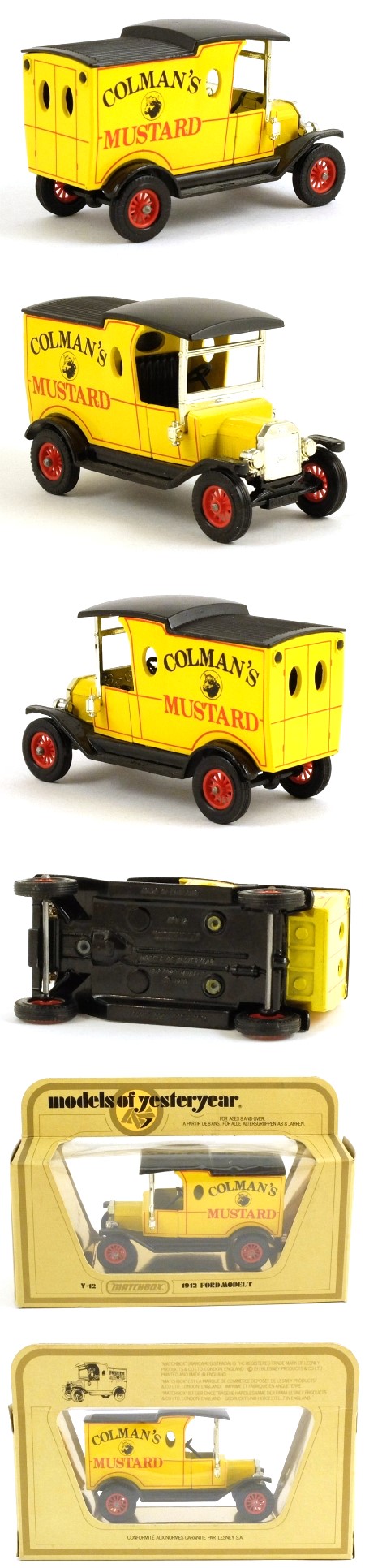 Y12-3 1912 Ford Model T Van 'Colmans Mustard'