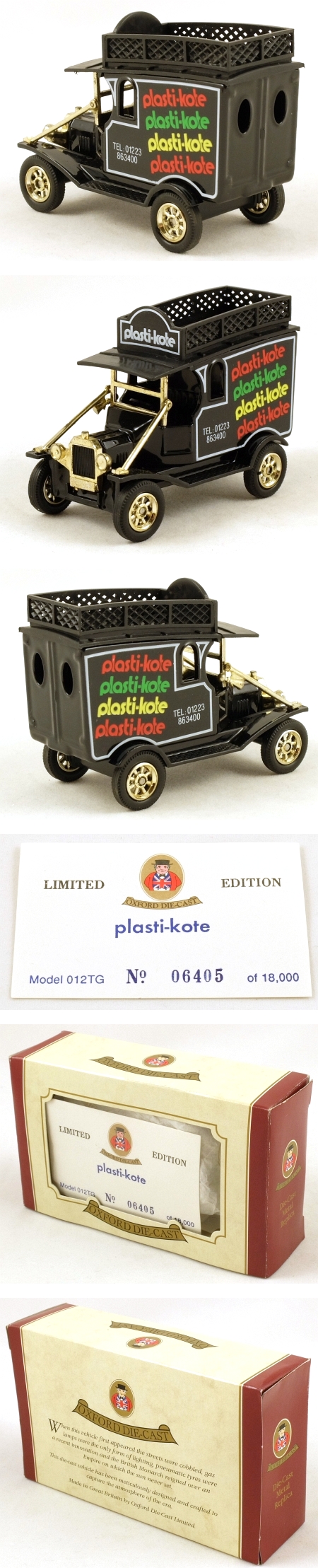 012TG 1912 Model T Ford Van 'plasti-kote'