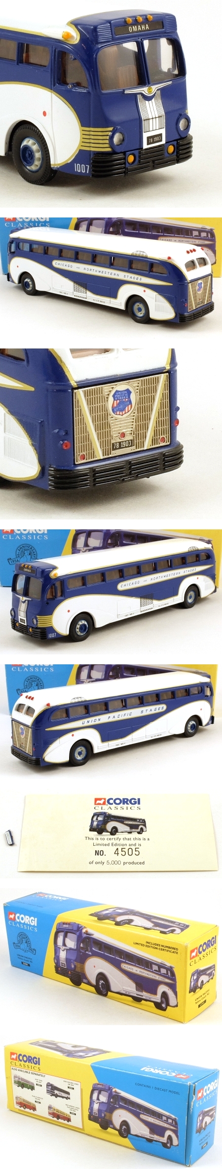 53901 Union Pacific Yellow Coach 743