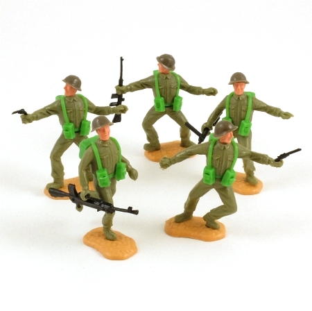 Timpo 11 British Infantry x 5