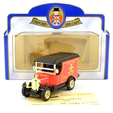 Oxford Diecast ROY004 1930 Morris Bullnose Van 'Prince Charles 2003'