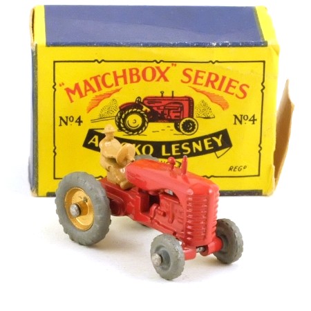 Matchbox 4b Massey Harris Tractor