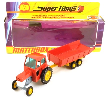 Matchbox King Size K3-3 Massey Ferguson Tractor and Trailer