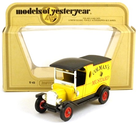 Matchbox Models of Yesteryear Y12-3 1912 Ford Model T Van 'Colmans Mustard'