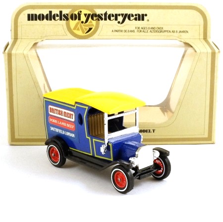 Matchbox Models of Yesteryear Y12-3 1912 Ford Model T Van 'British Meat'