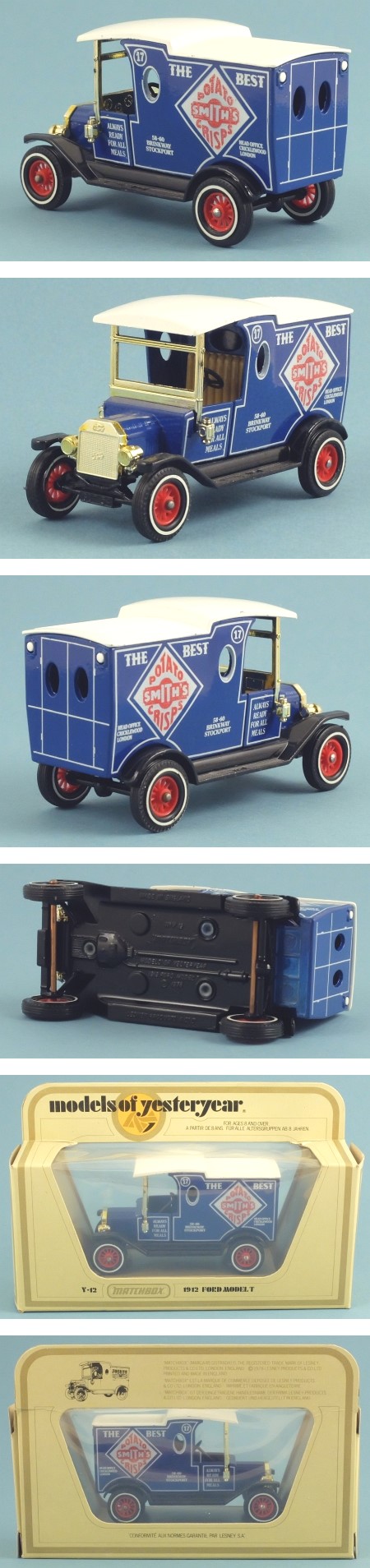 Y12-3 1912 Ford Model T Van 'Smiths Crisps'