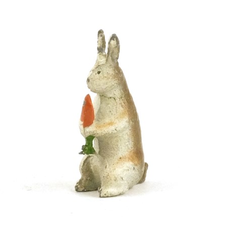 Taylor and Barrett 199 Rabbit with Carrot, sitting