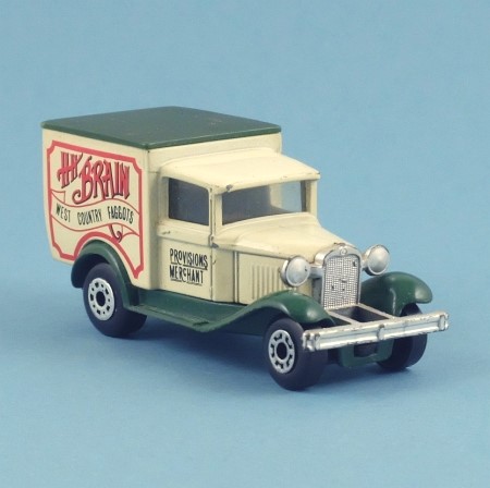 Matchbox MB38 Ford Model A Van 'Brains Faggots'