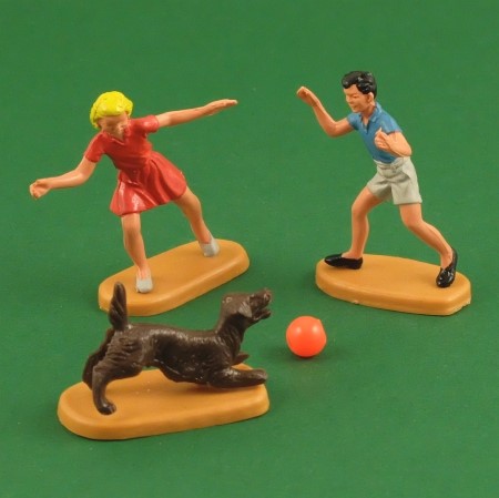 Britains Floral Garden Children and Dog