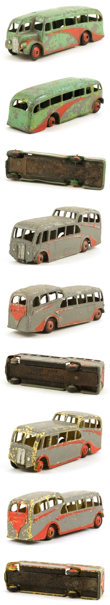 Dinky Buses x 3, repainted