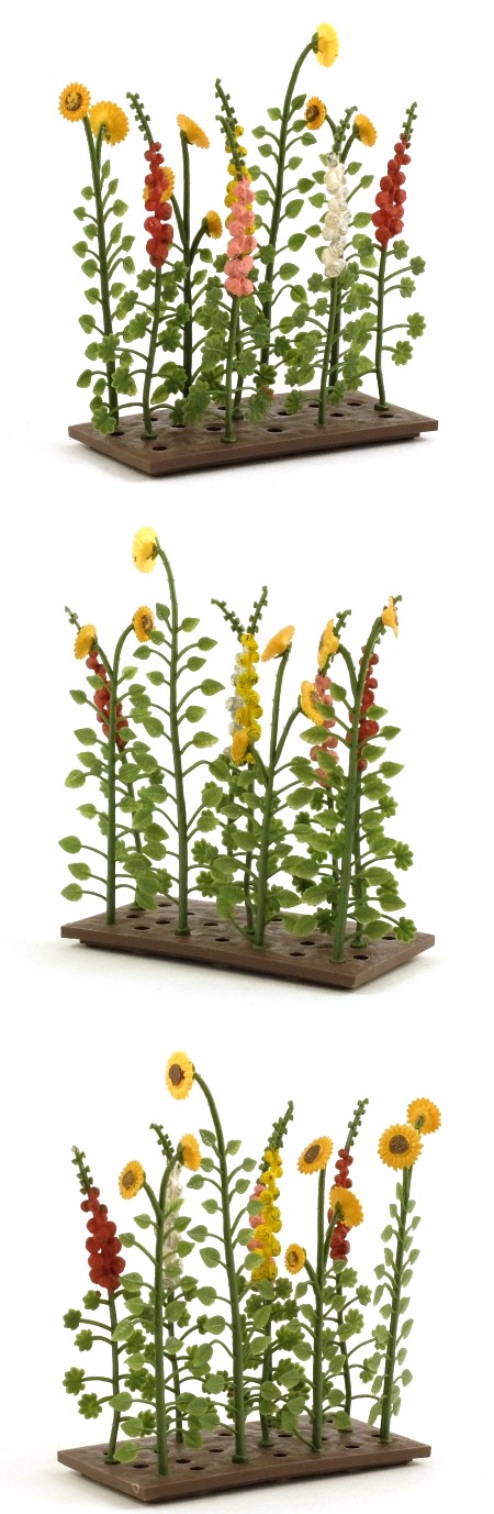 2542 Sunflowers and Hollyhocks