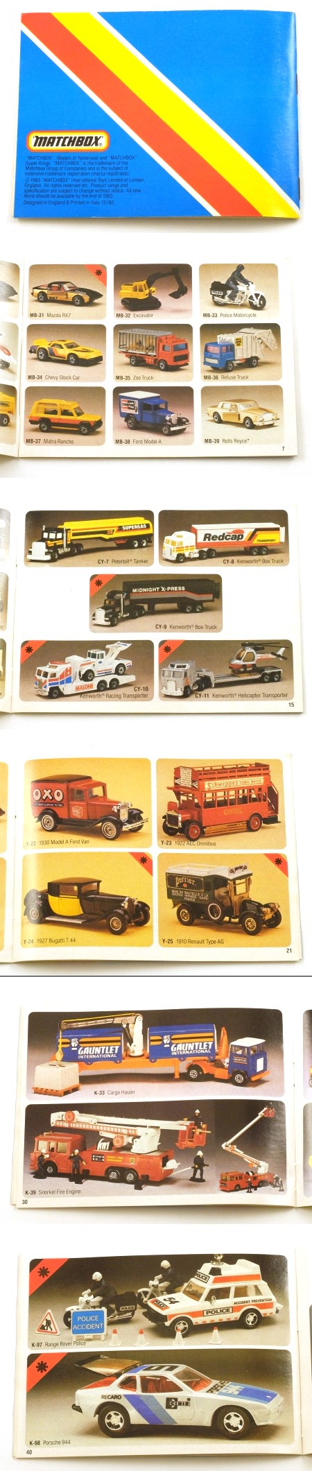 Matchbox 1983 Collectors Catalogue