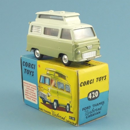 Corgi 420 Ford Thames 'Airborne' Caravan