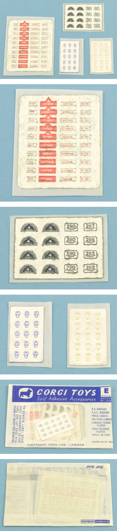 1464 Self Adhesive Accessories E Pack