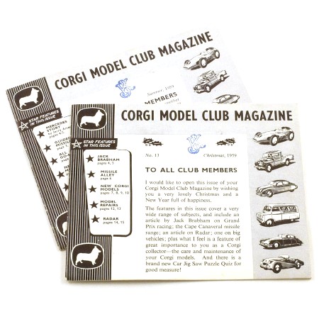  Corgi Model Club Magazine 1959 x 2