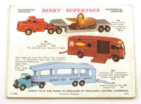 Dinky Toys 1960 Catalogue 8th edition