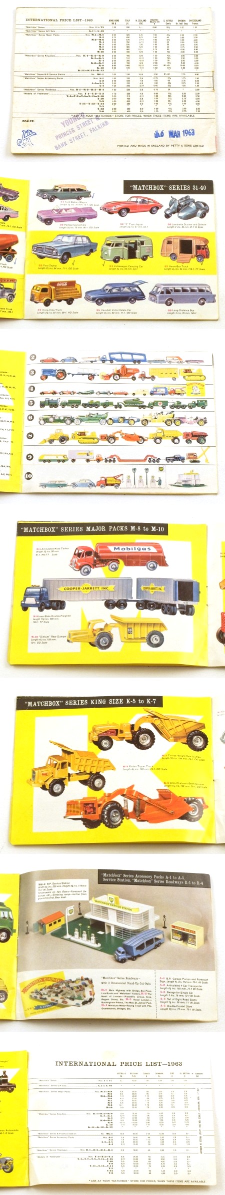 Matchbox 1963 Collectors Catalogue
