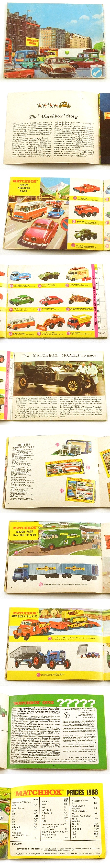Matchbox 1966 Collectors Catalogue