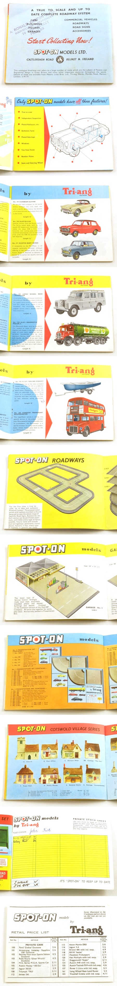 Tri-ang Spot-On 1959 Catalogue 1st edition