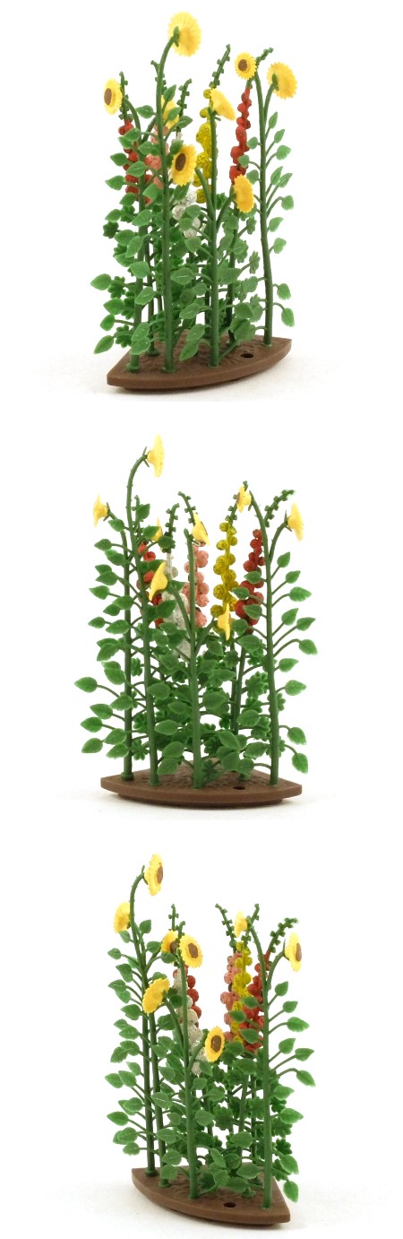 2542 Sunflowers and Hollyhocks