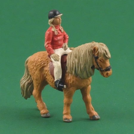 Britains 2081 Shetland Pony with girl rider