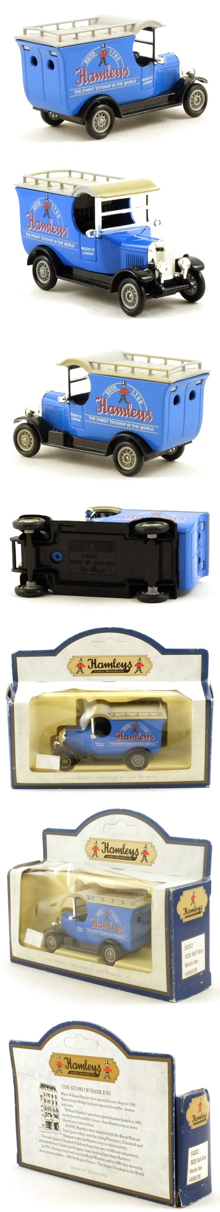 DG050 1926 Bull Nose Morris Van 'Hamleys'