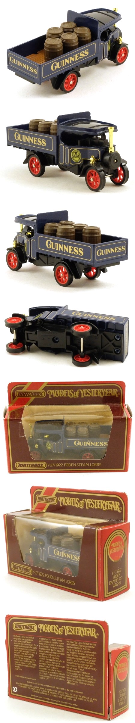 Y27-1 1922 Foden Steam Lorry 'Guinness'