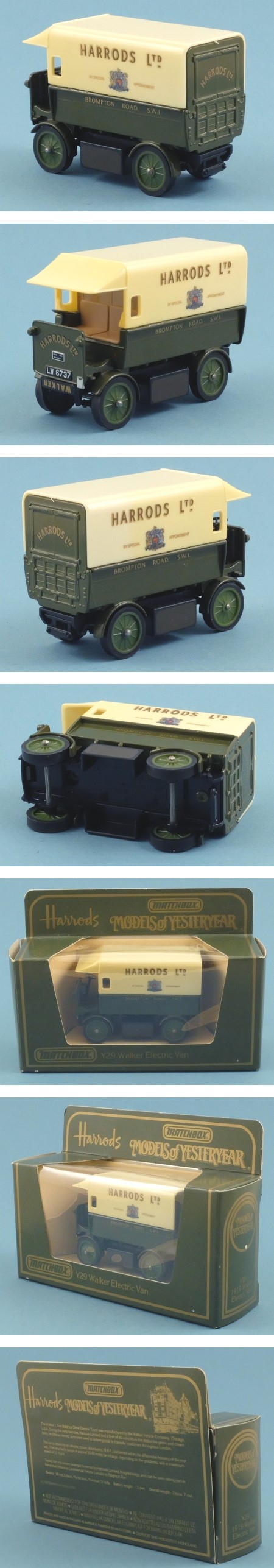 Y29-1 1919 Walker Electric Van 'Harrods'