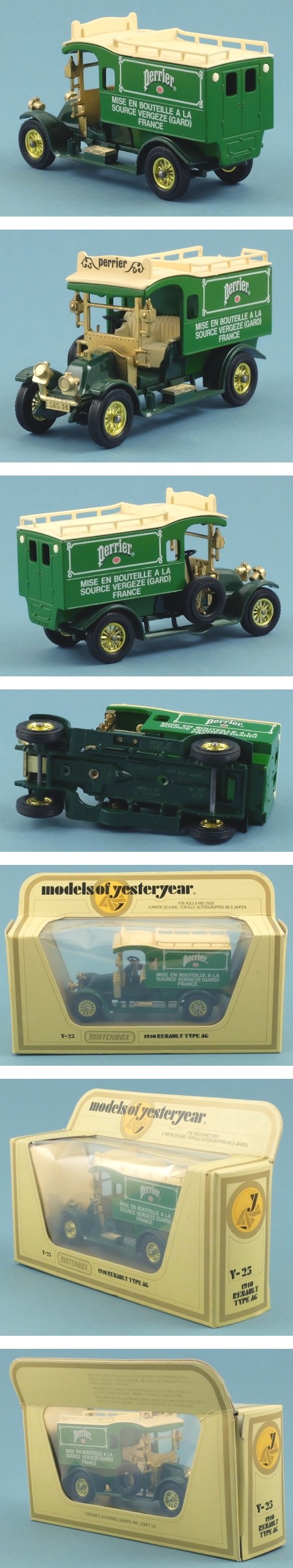 Y25-1 1910 Renault Type AG Van 'Perrier'