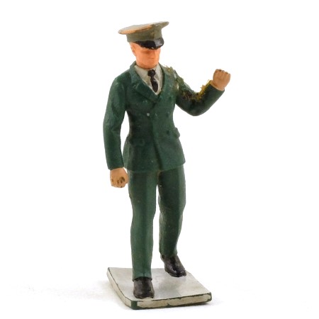 Britains 1391 Zoo Keeper leading animal