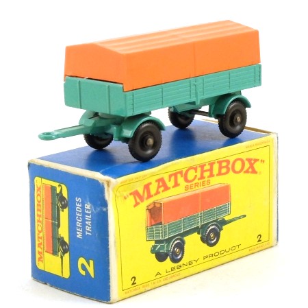 Matchbox 2d Mercedes Trailer