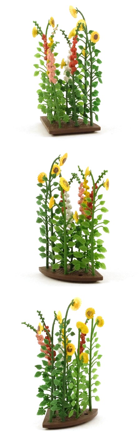 2542 Sunflowers and Hollyhocks