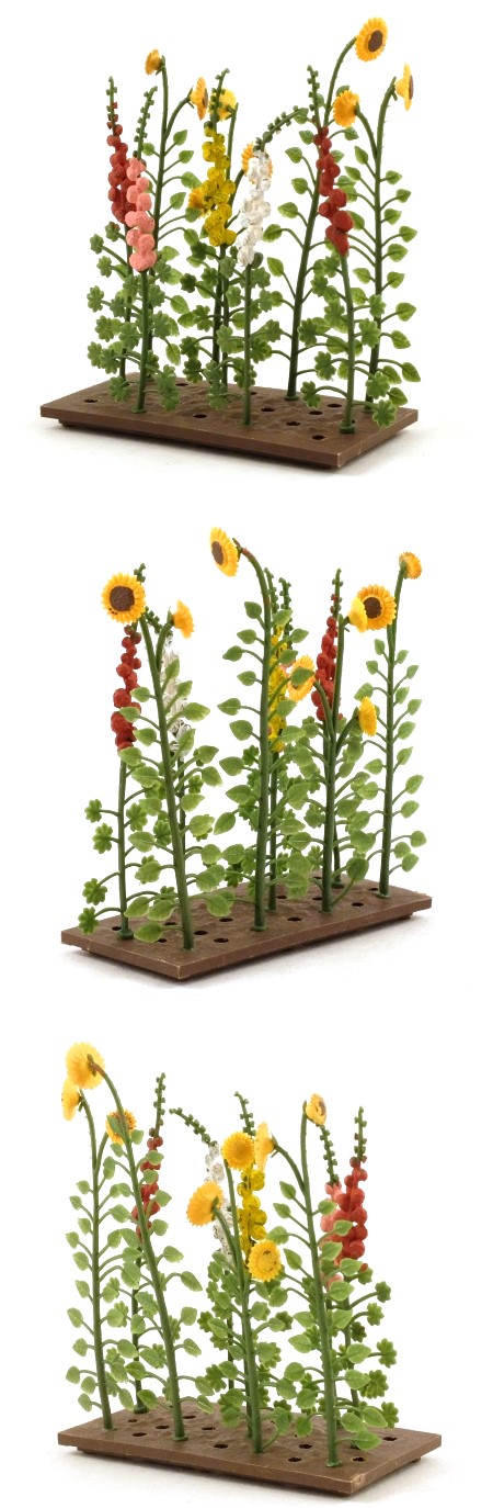 2542 Sunflowers and Hollyhocks