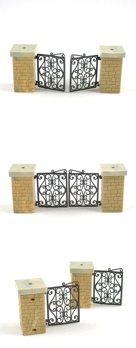 Stone Pillars and Wrought Iron Gates