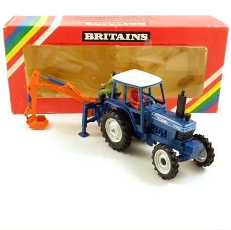 9598 Ford 7710 Tractor with Rear Digger
