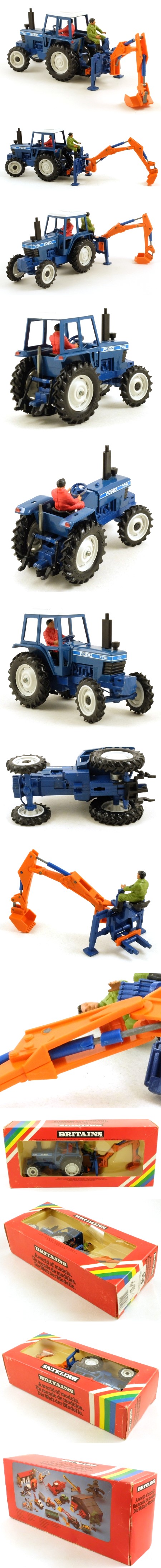 9598 Ford 7710 Tractor with Rear Digger