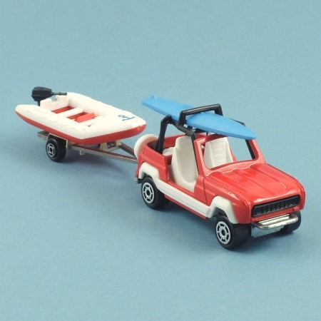 343 Renault JP4  and Inflatable Dinghy on Trailer