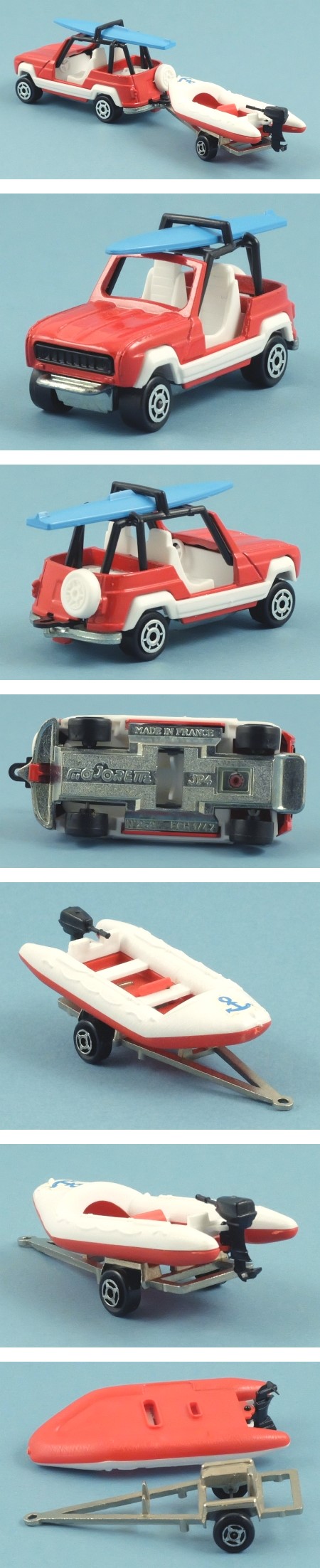 343 Renault JP4  and Inflatable Dinghy on Trailer