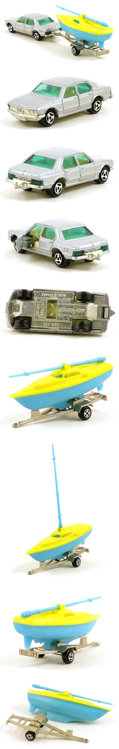 338 BMW 733 with Sailing Boat on Trailer