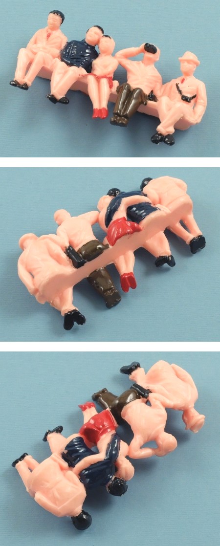 F306A Grandstand Figures, part painted