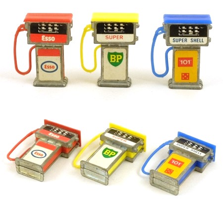 A. Barton Petrol Pumps x 3