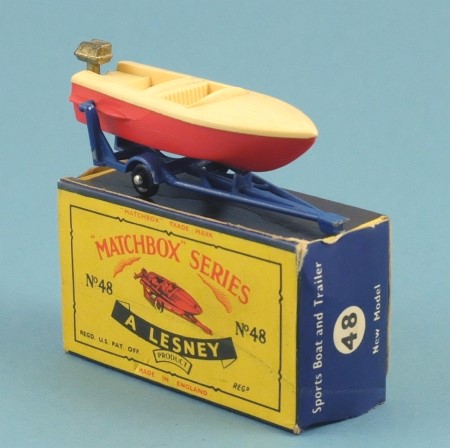 Matchbox 48b Sports Boat and Trailer