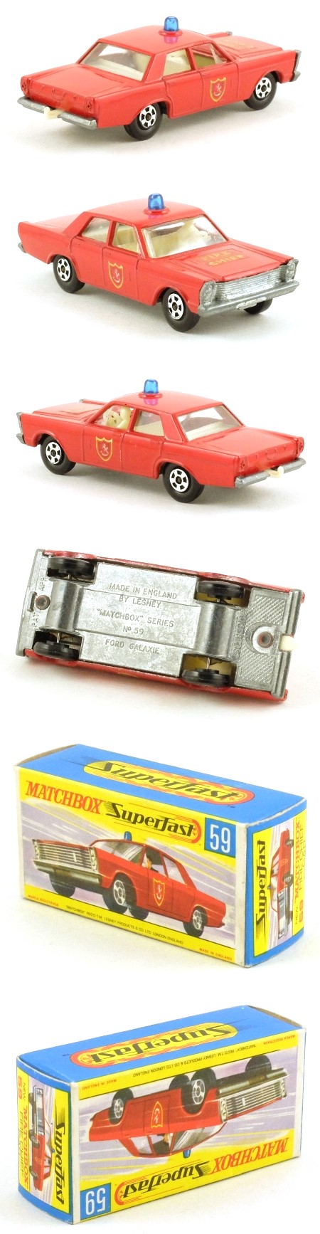 MB59 Ford Galaxie Fire Chief Car